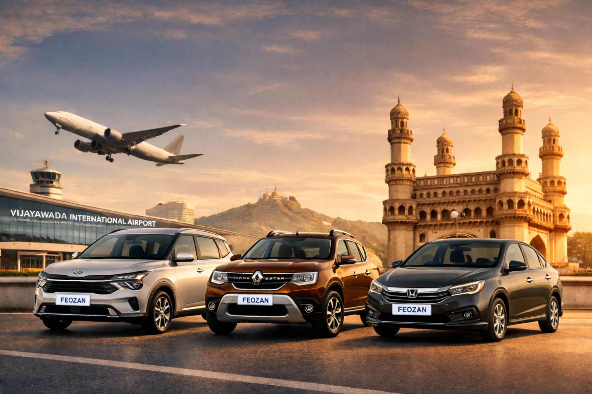 Feozan Travels Premium Car Service - Professional driver with luxury car